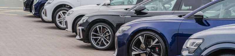 Car dealership forecourt