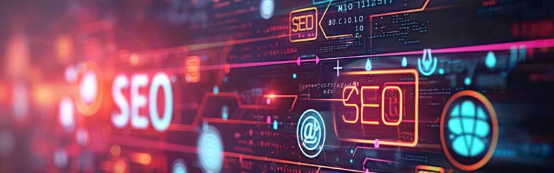 Neon SEO graphic
