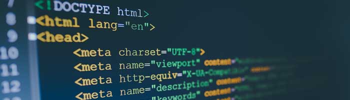 HTML for webpage
